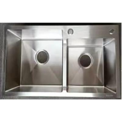 洗菜盆 中凹拉絲雙盆 WB25005C