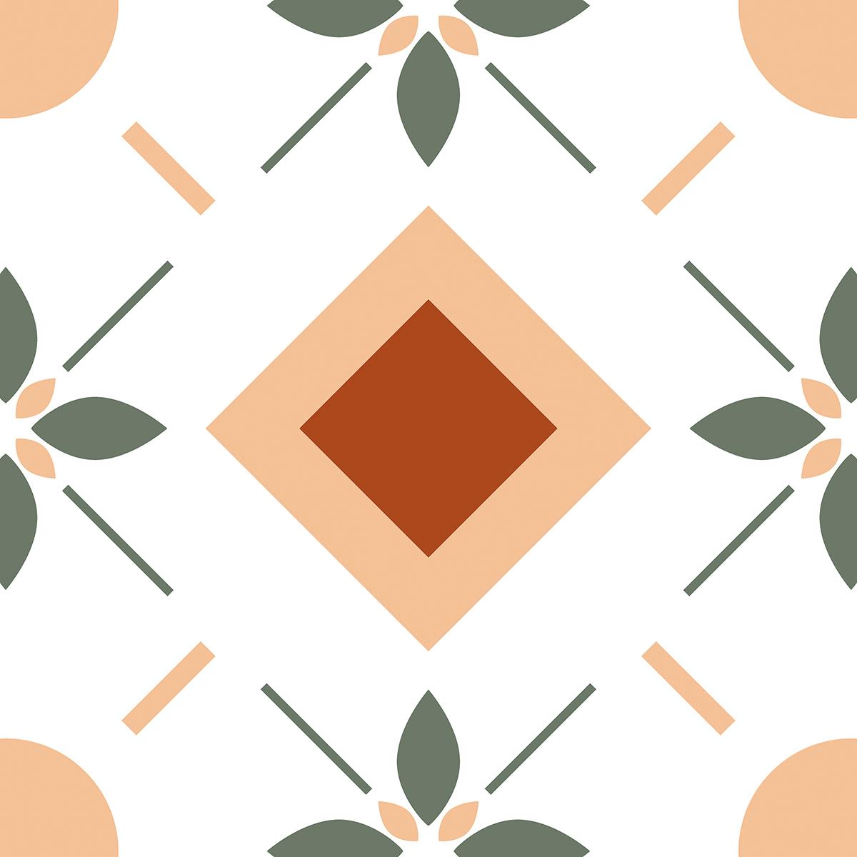 多巴胺系列花磚 W13123C