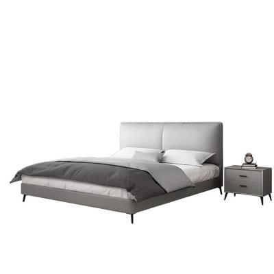 意式進口落葉松框架 極簡鋼木排骨架結構貓抓皮齊邊床 W35C003C